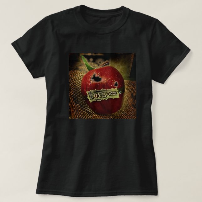 T-shirt de Apple do veneno do branco da neve (Frente do Design)