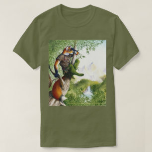 T-shirt de ardência do Fox da fuga