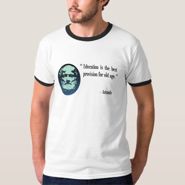 T-shirt de Aristotle da educação (Frente)