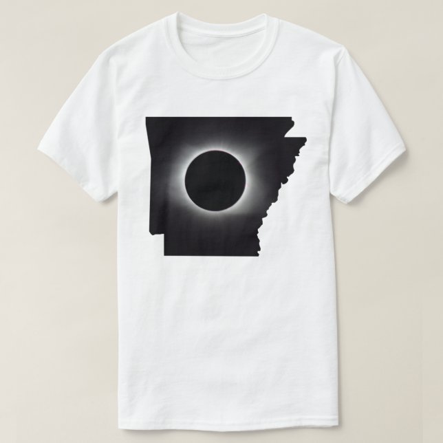 T-Shirt de Arkansas Solar Total 2024 (Frente do Design)