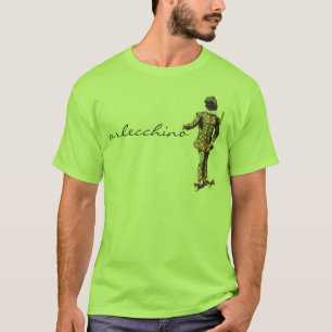T-shirt de Arlecchino do dell'Arte de Commedia