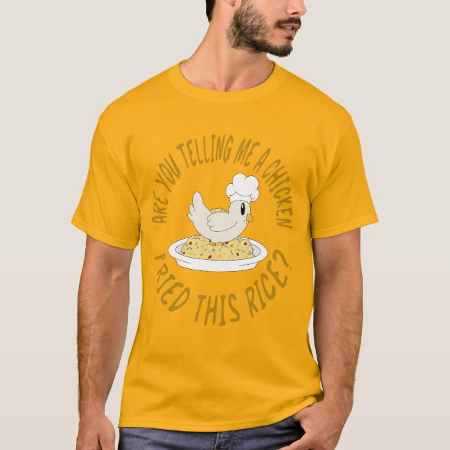 T-Shirt de arroz frito de frango (Frente)