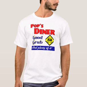 T-shirt de arte da cozinha do Diner pop