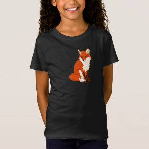 T-shirt de assento bonito das meninas do Fox