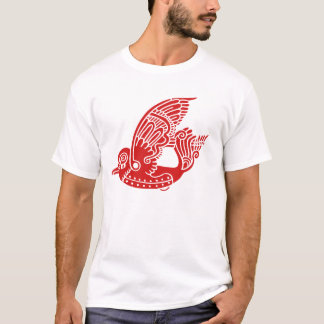 T-Shirt de aves de Metallon (vermelho)