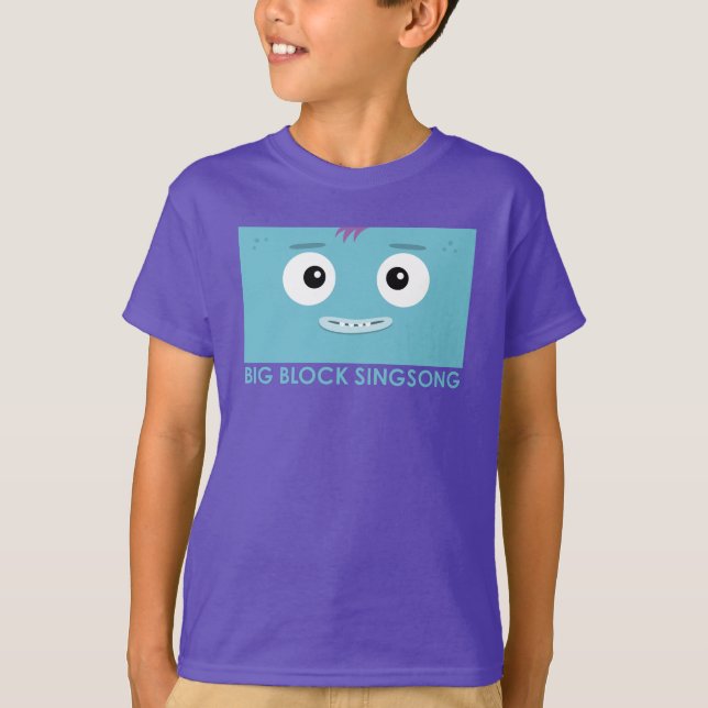 T-Shirt de Banda Azul para Crianças de BBSS (Frente)