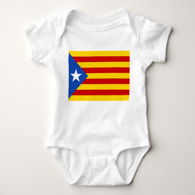T-shirt De "bandeira Catalan da independência L'Estelada (Frente)