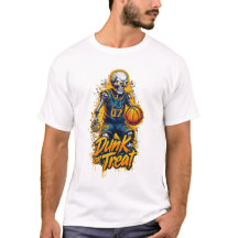 T-Shirt de basquete - Dunk ou Treat - Halloween!