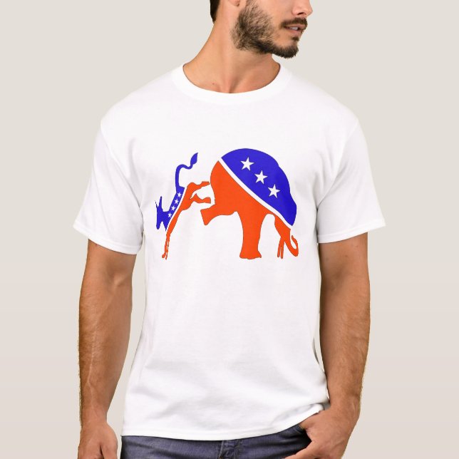 T-Shirt de Batalha Política (Frente)