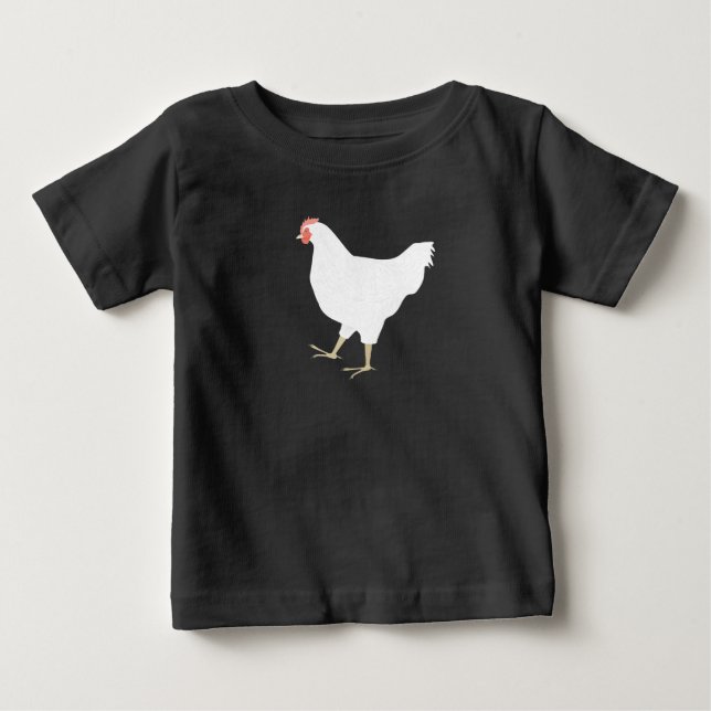 T-Shirt De Bebê De Galinha (Frente)