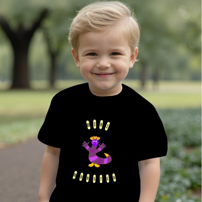 T-Shirt de bebê monstro roxo (Criador carregado)
