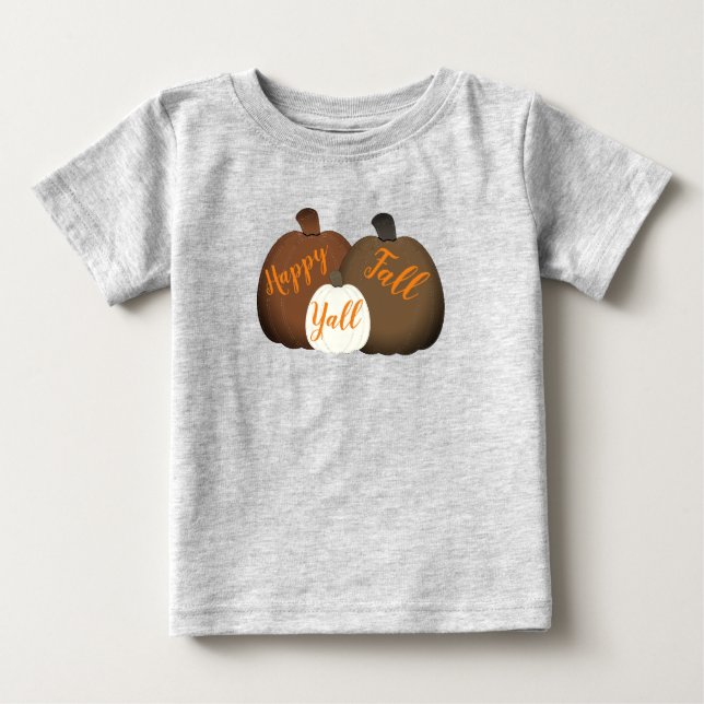 T-Shirt De Bebê/outono/Abóbora (Frente)