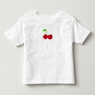 t-shirt de bebês de cerejas