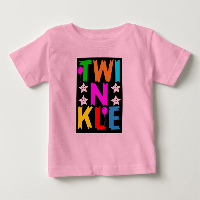t-shirt de bebês TWINKLE (Frente)