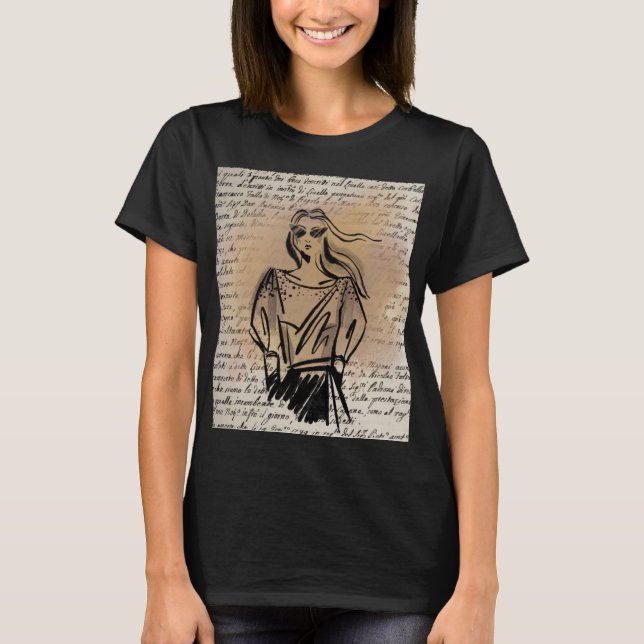 T-Shirt de Beleza Casual (Frente)
