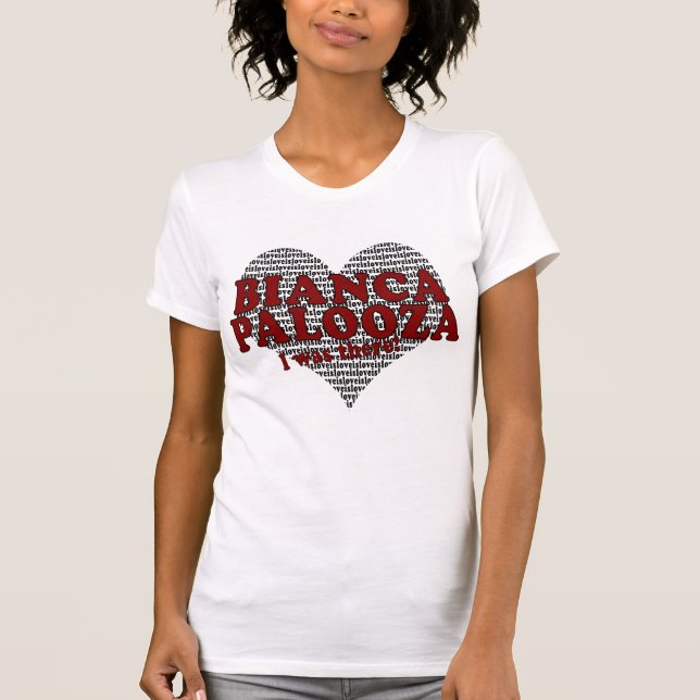 T-shirt de Biancapalooza (Frente)