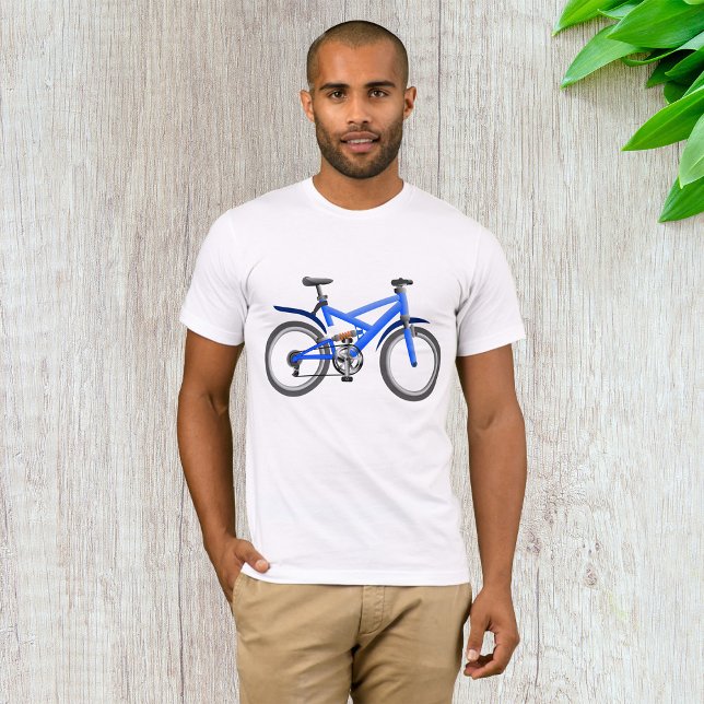 T-Shirt de bicicleta azul (Criador carregado)