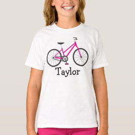 T-shirt de bicicleta para crianças personalizadas