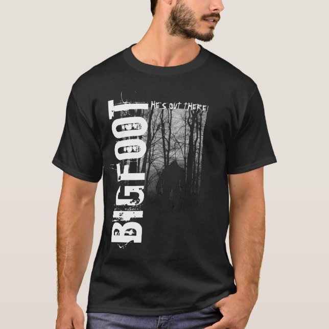 T-shirt de Bigfoot dos homens (Frente)