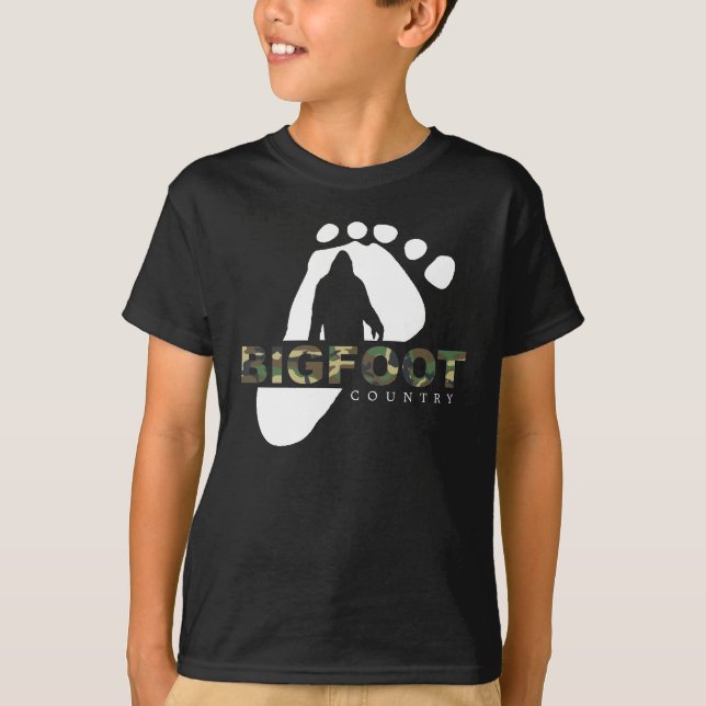 T-shirt de Bigfoot dos miúdos (Frente)