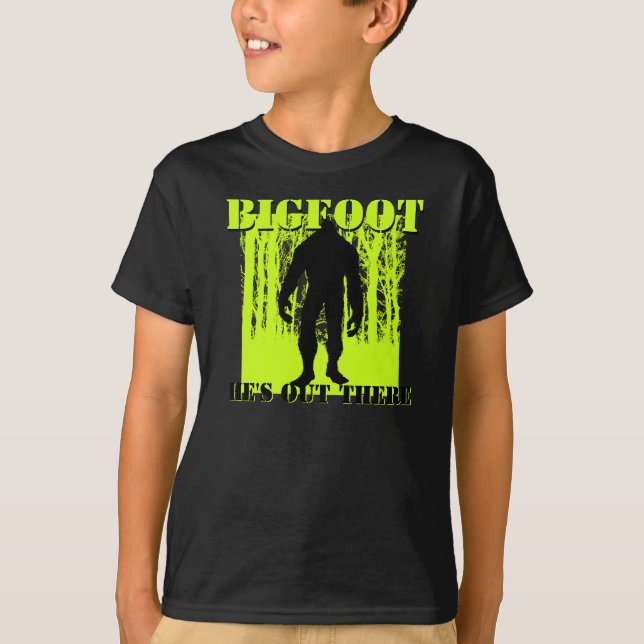 T-shirt de Bigfoot dos miúdos (Frente)