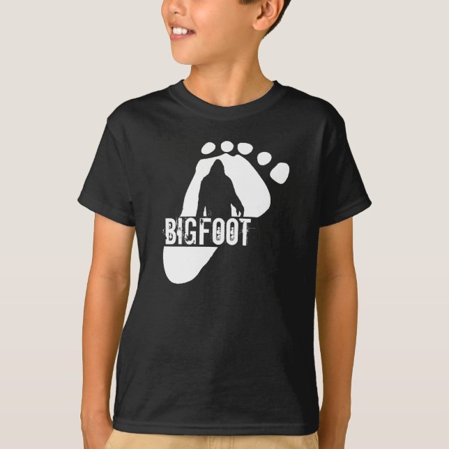 T-shirt de Bigfoot dos miúdos (Frente)