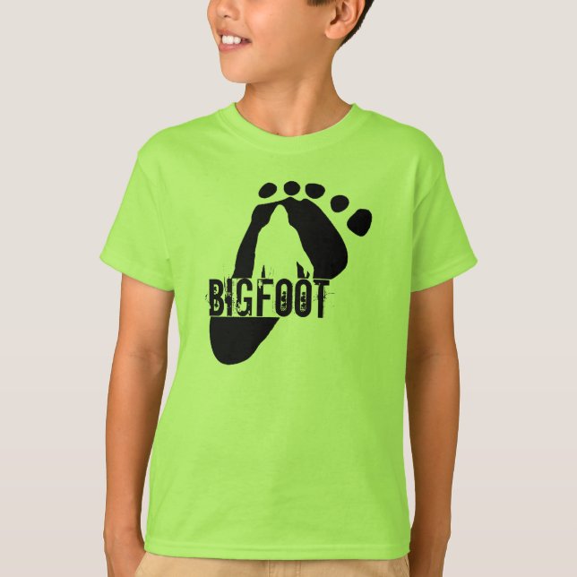 T-shirt de Bigfoot dos miúdos (Frente)