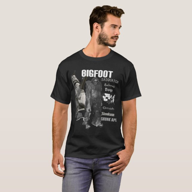 T-shirt de BIGFOOT SASQUATCH (Frente Completa)