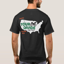 T-shirt de Bikepacking da partilha da excursão
