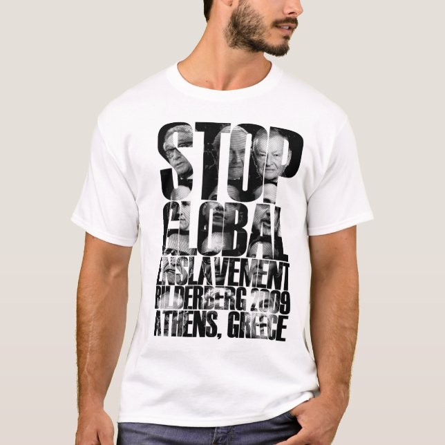 T-SHIRT de Bilderberg (guerra de ANTI-NWO) (Frente)