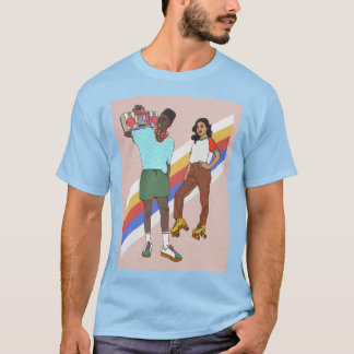 T-Shirt de Bloco Retro
