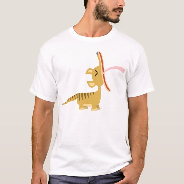 T-shirt de bocejo das crianças do Thylacine dos (Frente)