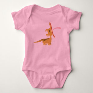 T-shirt de bocejo do bebê do Thylacine dos