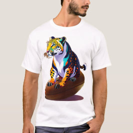 T-Shirt de Bola de Leopard Rugby
