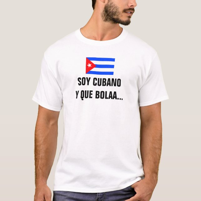 T-shirt de Bolaa do que de Cubano y da soja (Frente)