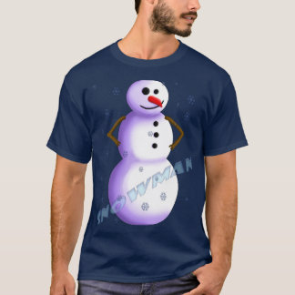 T-shirt de boneco de neve