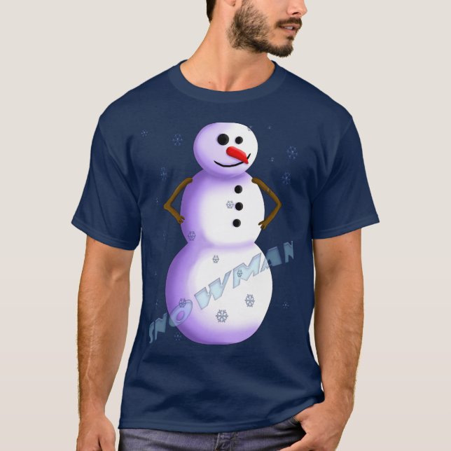 T-shirt de boneco de neve (Frente)