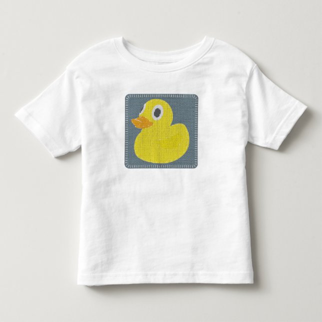 T-shirt de borracha da criança do pato (Frente)