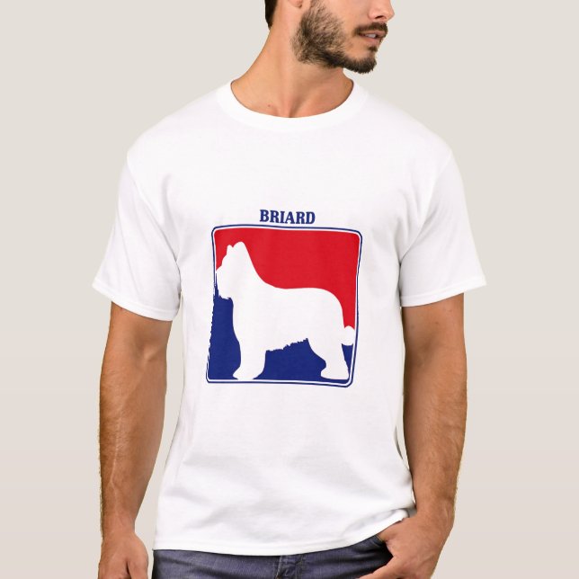 T-shirt de Briard da liga principal (Frente)