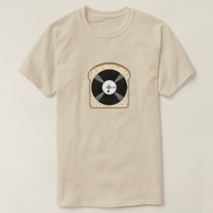 T-Shirt de brinde de vinilo Engraçado Música Rec