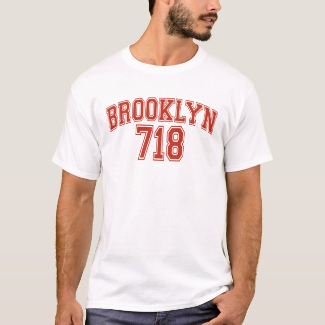 T-shirt de Brooklyn 718 (Frente)