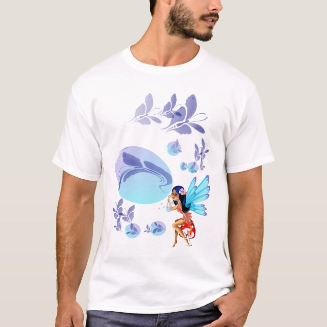 T-shirt de BubblesBubbles da borboleta (Frente)
