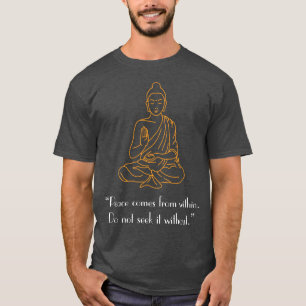 T-shirt de Buddha da carga dos homens