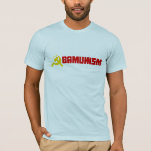 T-shirt de Bumpersticker - de Obamunism