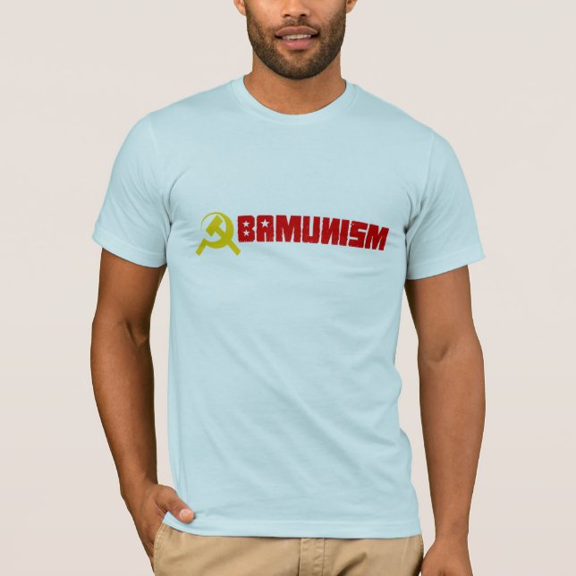 T-shirt de Bumpersticker - de Obamunism (Frente)