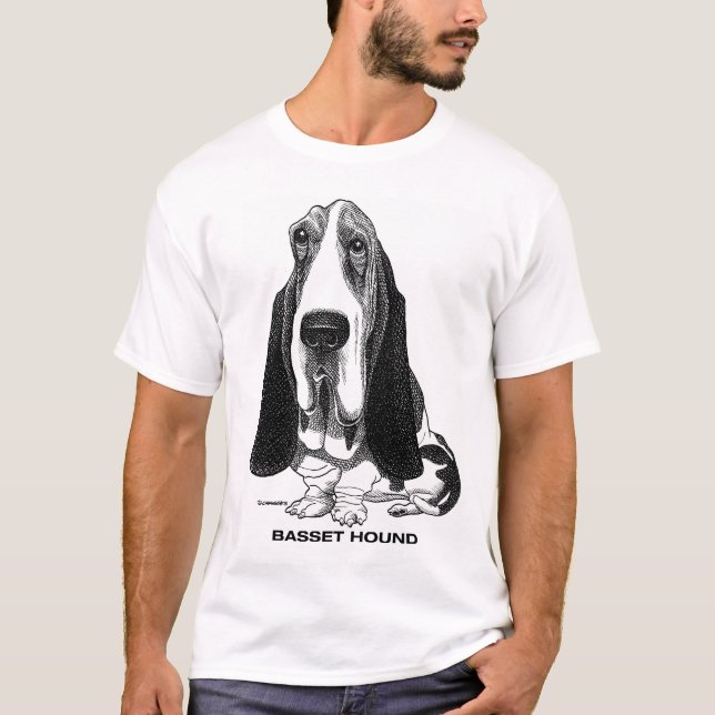 T-Shirt de Caça-Basset (Frente)