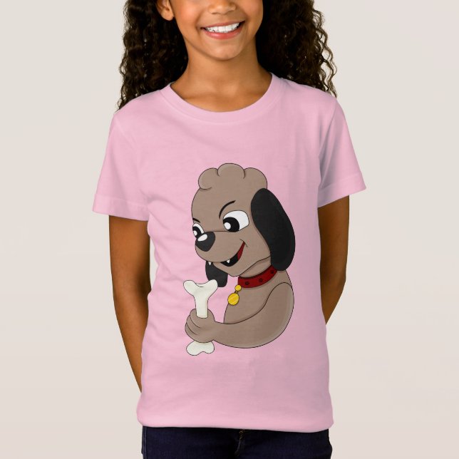 T-Shirt de cachorrinho bonito (Frente)