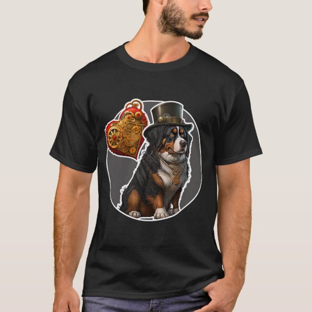 T-Shirt de Cachorro de Montanha Bernese (Frente)