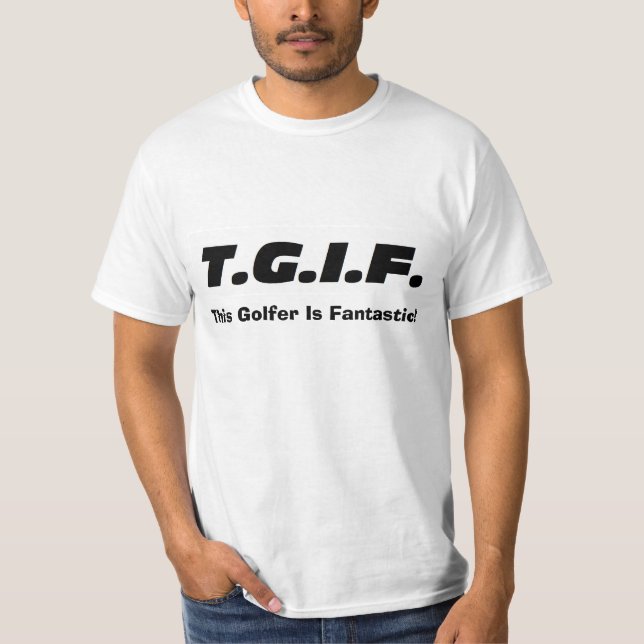 T-shirt De "camisa este jogador de golfe… " (Frente)