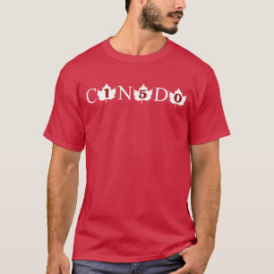 T-shirt de Canadá 150 (design da parte dianteira 